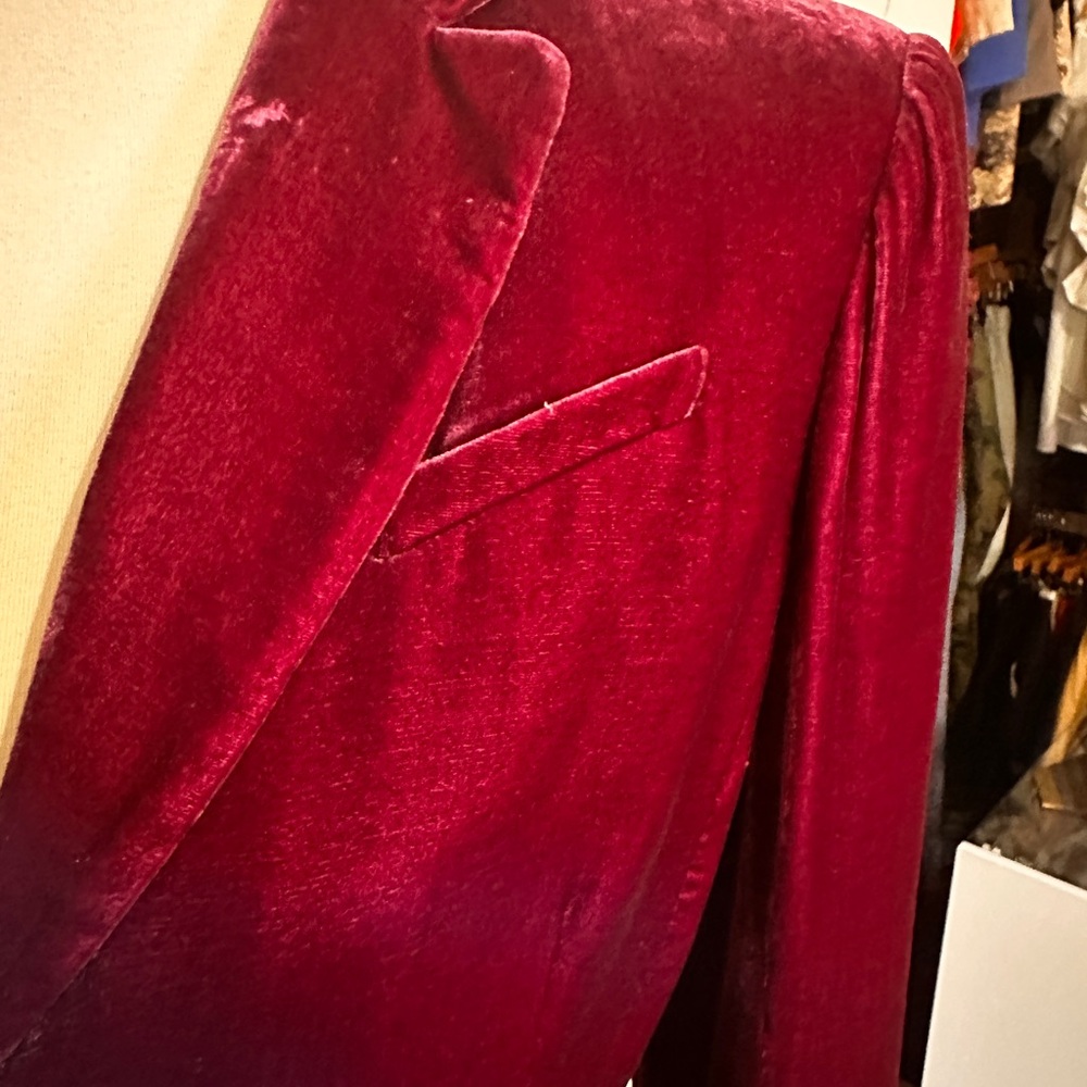 Philippe Adec Silk Jacket in Rich Eggplant - Picture 3 of 10